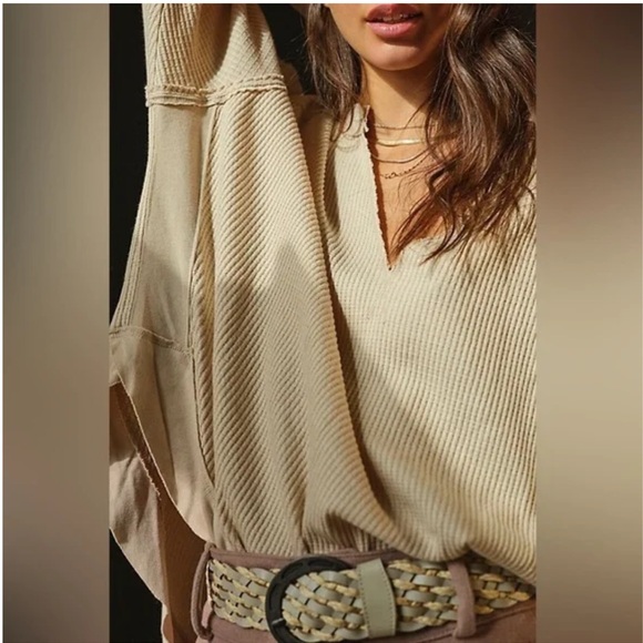 Free People We The Free Owen Thermal Long Sleeve Top - Picture 2 of 13